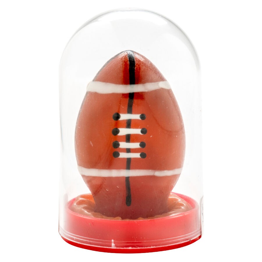 CONDOMERIE - HANDBEMALTE NEUHEITSKONDOME RUGBYBALL